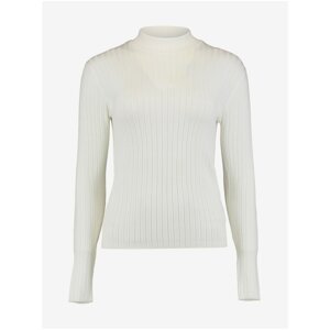 Haily ́s White Ribbed Sweater Hailys Klea - Women