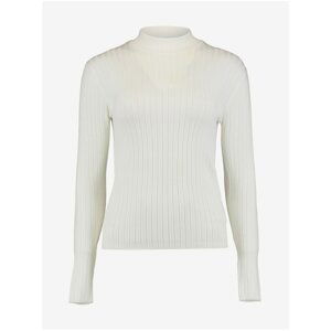 Haily ́s White Ribbed Sweater Hailys Klea - Women