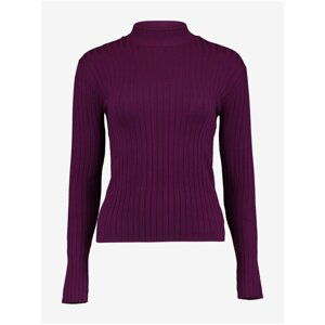 Haily ́s Dark purple ribbed sweater Hailys Klea - Women