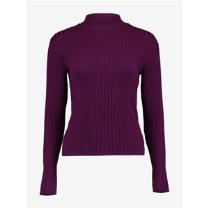 Haily ́s Dark purple ribbed sweater Hailys Klea - Women