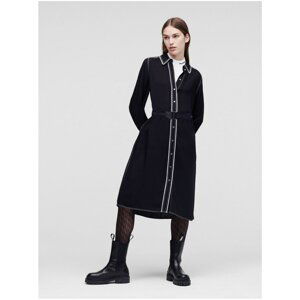 Black shirt dress KARL LAGERFELD - Women