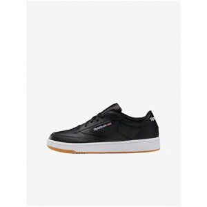 Black Men's Leather Shoes Reebok Classic Club - Men