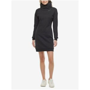 Dark Grey Women's Sweatshirt Dress with Collar Ragwear Cruzada - Women