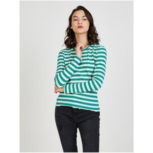 White-green patterned T-shirt ONLY Emma - Women
