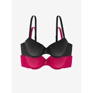 Set of two bras in black and red DORINA Iris - Women