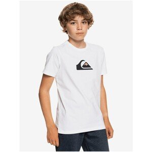 White Boys T-Shirt Quiksilver Comp Logo - unisex