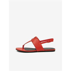 Red Women's Leather Sandals Calvin Klein - Women