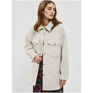 Beige Women's Shirt Jacket Moodo - Women