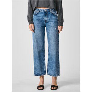 Blue Women's Shortened Boyfriend Jeans Jeans Ani - Women