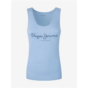 Light Blue Women's Tank Top Pepe Jeans Dunia - Women