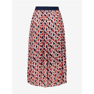 Dark blue-red Women Patterned Midi Skirt Pepe Jeans Kaylie - Women