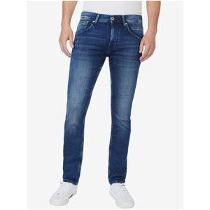 Dark Blue Men's Slim Fit Jeans Pants Track - Men