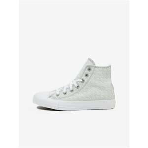 Light Grey Women's Converse Reverse Stitched Ankle Sneakers - Women