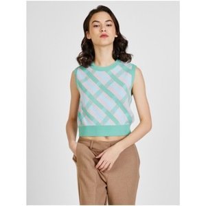 Blue-green patterned vest ONLY Ariana - Women