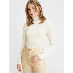 Levi&#39;s White Women&#39;s Ribbed Turtleneck T-Shirt Levi&#39;s® Oriel - Women