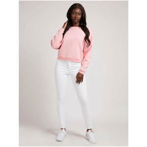 Light Pink Women's Cropped Sweatshirt Guess - Women