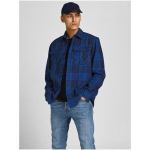 Jack & Jones Royal Blue Plaid Shirt - Men