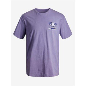 Purple Patterned T-Shirt Jack & Jones Chiller - Men