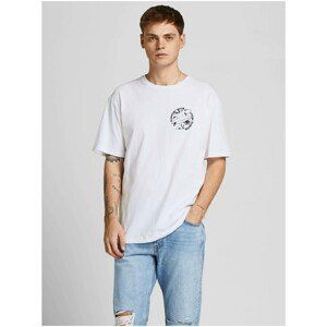 White Patterned T-Shirt Jack & Jones Chiller - Men