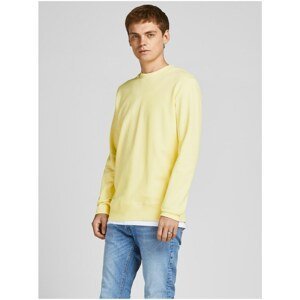 Light Yellow Basic Sweatshirt Jack & Jones Basic - Men
