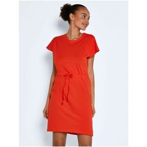 Red Short Dress with Tie Noisy May Hailey - Women