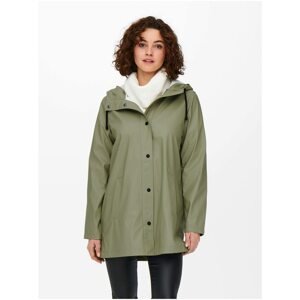 Khaki parka with hood and finish ONLY Ellen - Women