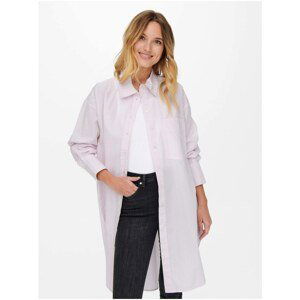 Light Pink Long Shirt ONLY Mathilde - Women