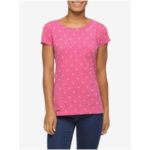 Dark Pink Women's Polka Dot T-Shirt Ragwear Mint Dots - Women