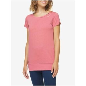 Women's Pink T-Shirt Ragwear Lesly - Women