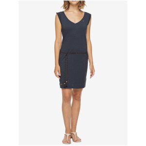 Dark blue women's dress with tie Ragwear Slavka - Women