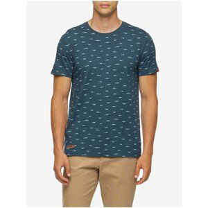 Dark Blue Men's Patterned T-Shirt Ragwear Scorie - Men's