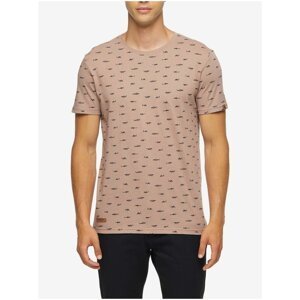 Men's Beige Patterned T-Shirt Ragwear Scorie - Men