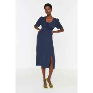 Trendyol Navy Slit Dress