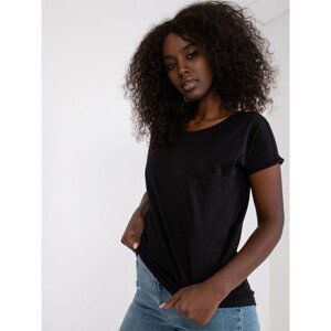 Black cotton T-shirt with pocket Ventura MAYFLIES