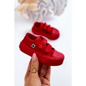 Kids classic sneakers Big Star - red