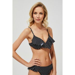 Moodo black swimsuit top with polka dots - Women