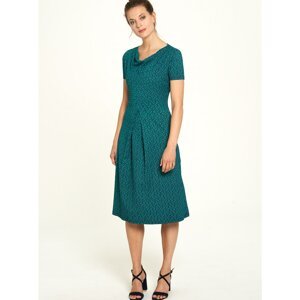 Green Patterned Dress Tranquillo - Women