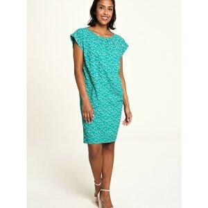 Turquoise patterned dress Tranquillo - Women
