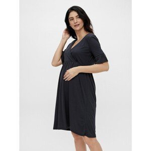Dark blue maternity/breastfeeding dress Mama.licious Reva - Women