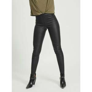 Black leatherette leggings . OBJECT Belle - Women