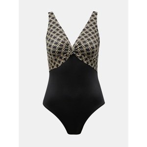 Black patterned one-piece swimwear DORINA - Women