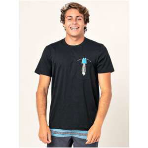 Rip Curl IN DA Black Men's Short Sleeve T-Shirt - Black - Men