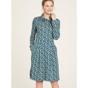 Blue patterned dress with Tranquillo pockets - Women