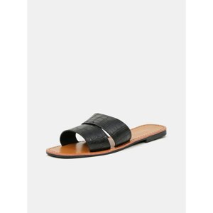 Haily ́s Black Patterned Slippers Hailys - Women