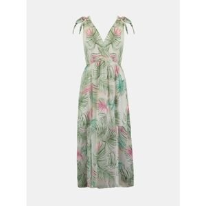 Haily ́s Green-cream patterned maxi dresses Hailys - Women