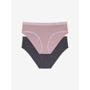 Set of two panties in pink and black DORINA Jane - Women