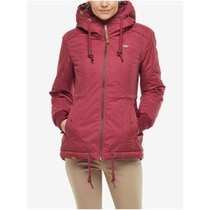 Burgundy Women's Winter Jacket with Hood Ragwear Danka - Women