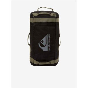 Green-Black Men's Sports Bag with Quiksilver Shelter Rolle Print - Men's