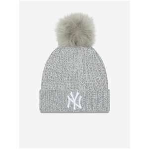 Light Grey Women's Ribbed Beanie New Era Winterized Bobble - Women