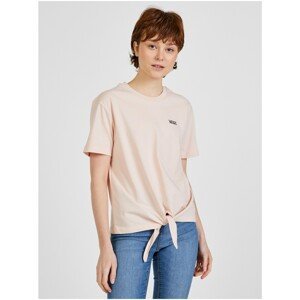 Light pink women's T-shirt with ties VANS - Women
